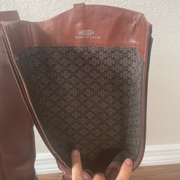 Rare Tory Burch riding boots knee high boots leather boots heel boots zip up - Picture 5 of 16